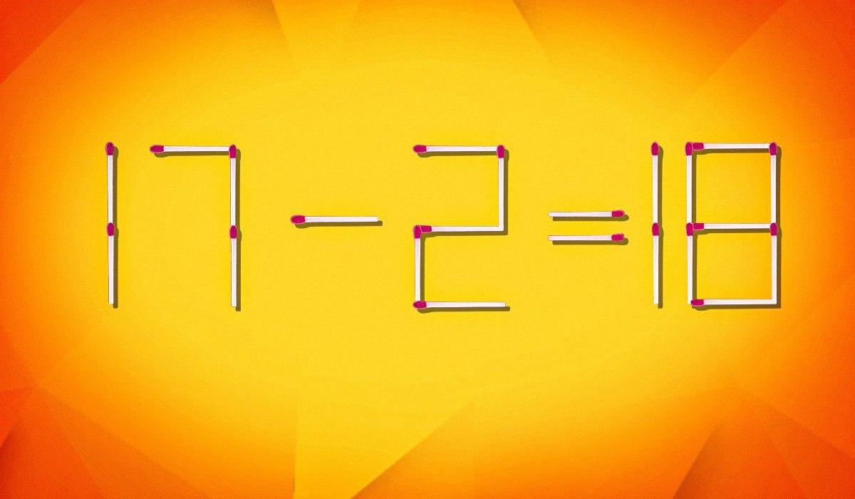 Var ska man flytta 1 tändsticka för att göra jämlikheten korrekt: ett fascinerande pusselspel