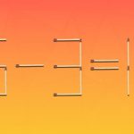 Du behöver bara flytta 1 tändsticka för att jämvikten ska