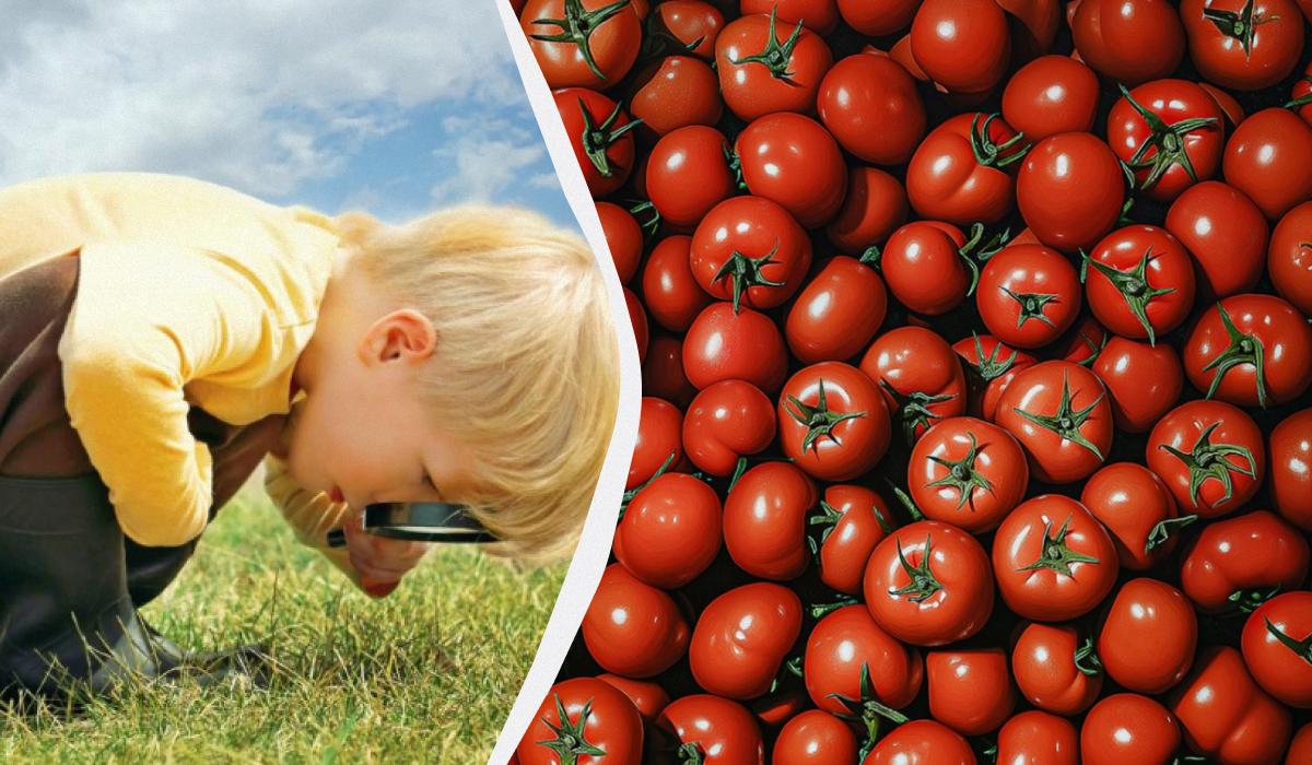 Snabbt IQ-test: bara ett fåtal hittar ett granatäpple bland tomaterna
