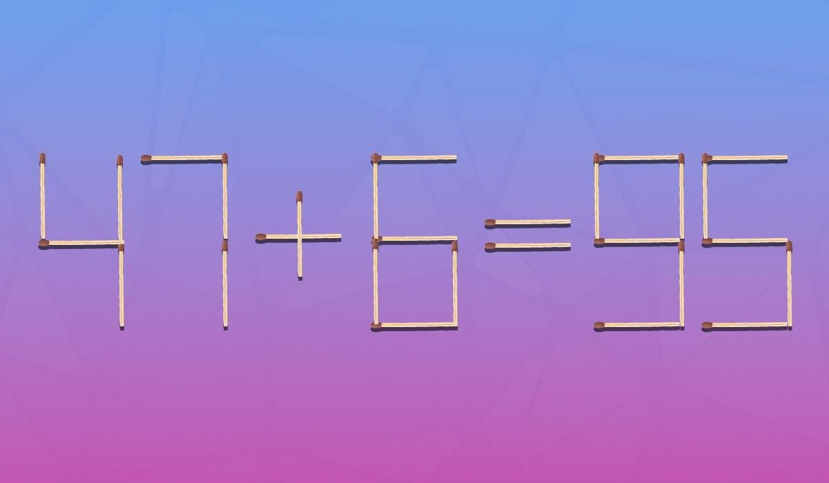 Vilken tändsticka måste omplaceras för att jämlikheten ska vara korrekt: ett pussel för genier